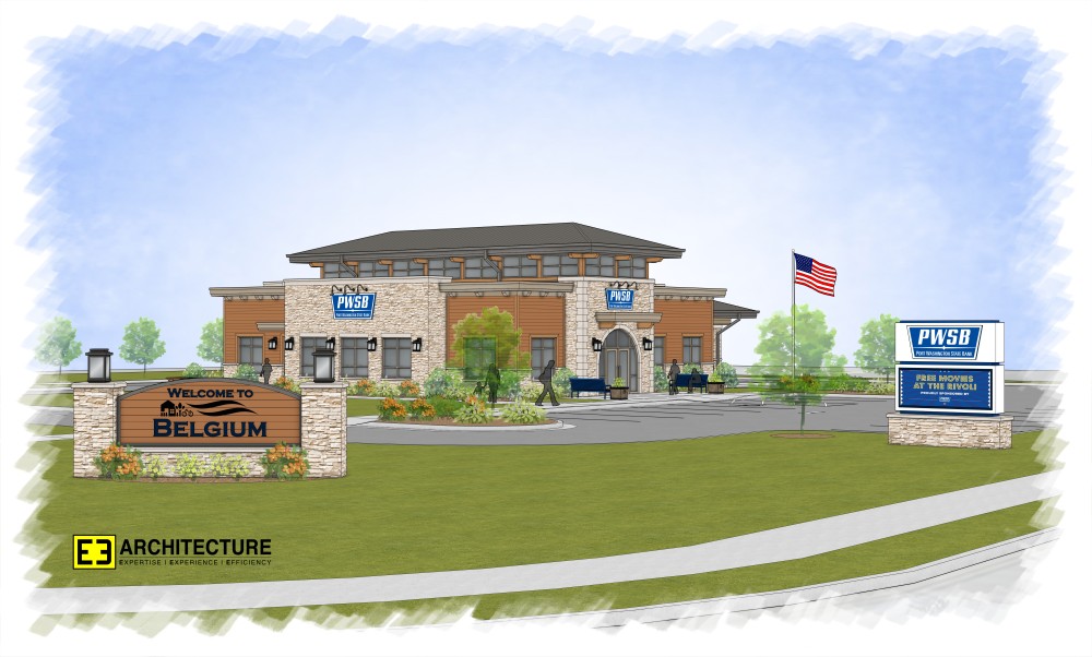 Rendering of ranch at 115 S. Royal Ave, Belgium