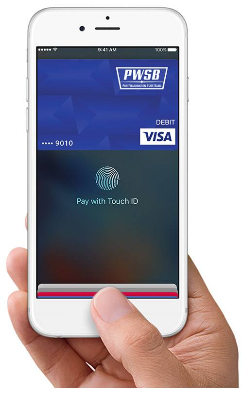 photo of iPhone with Apple Pay screen