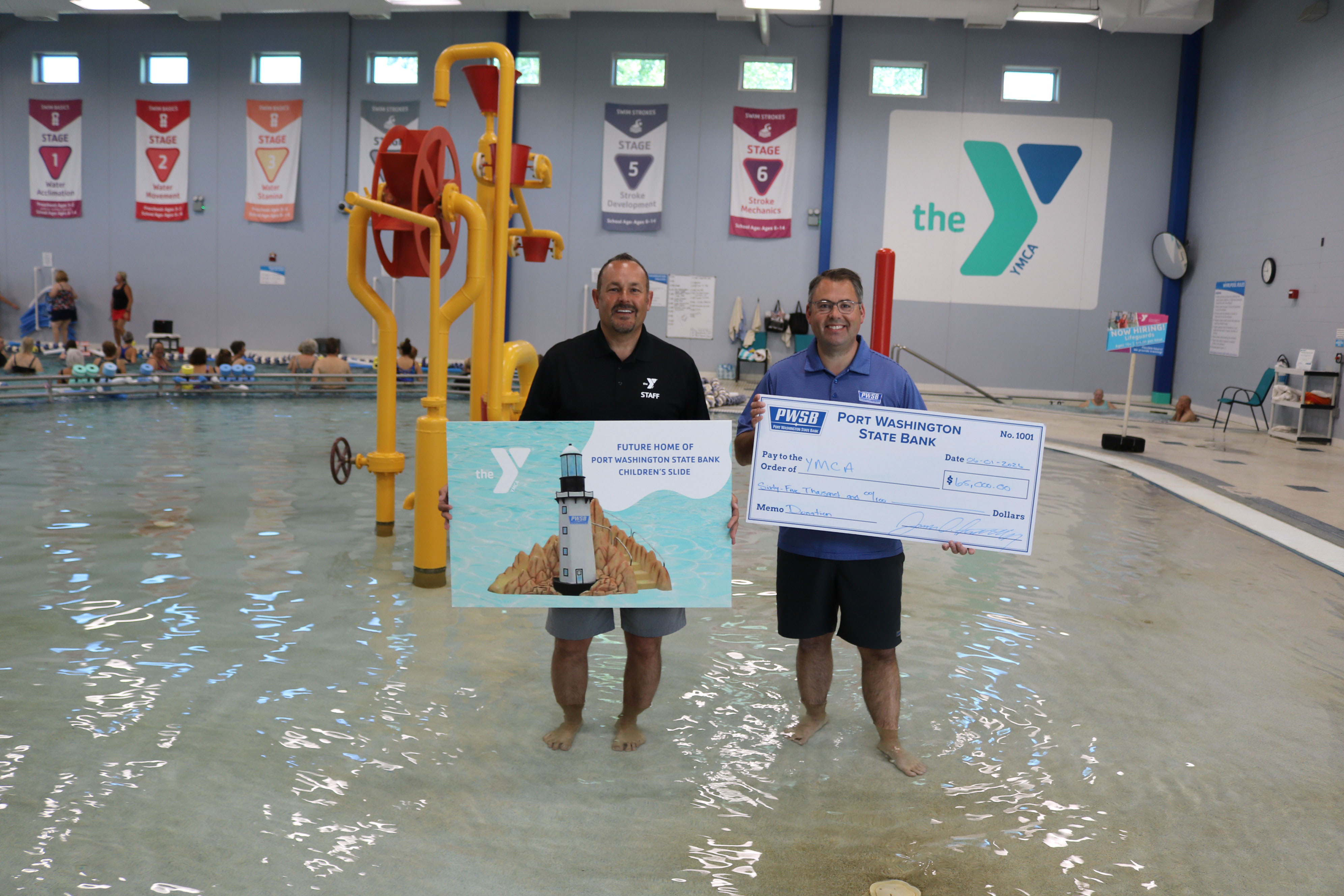 PWSB Donates to YMCA - Port Washington State Bank